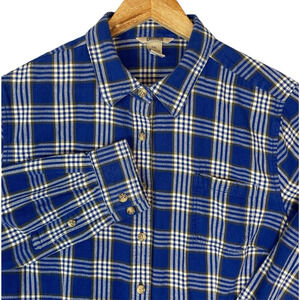 Blue Plaid Women's Top